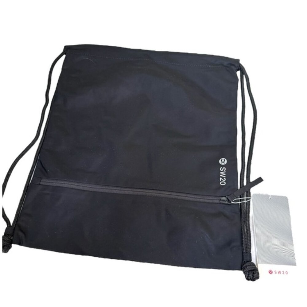 Lululemon NEW Seawheeze SW20 Backpack Drawstring Bag Zip Pocket Nylon Unisex